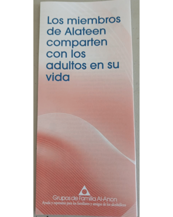 Los miembros de Alateen comparten con los adultos en su vida